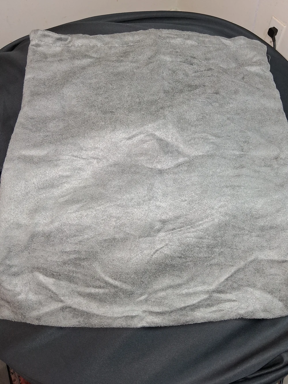 Tom Ford Gray Velvet Dust Bag with White Logo
